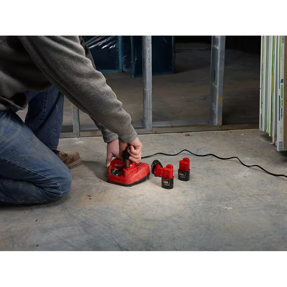 Milwaukee 48-59-2420P M12 REDLITHIUM CP2.0 Battery + Charger Kit