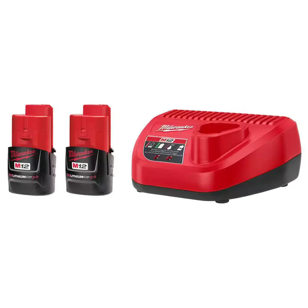 Milwaukee 48-59-2420P M12 REDLITHIUM CP2.0 Battery + Charger Kit