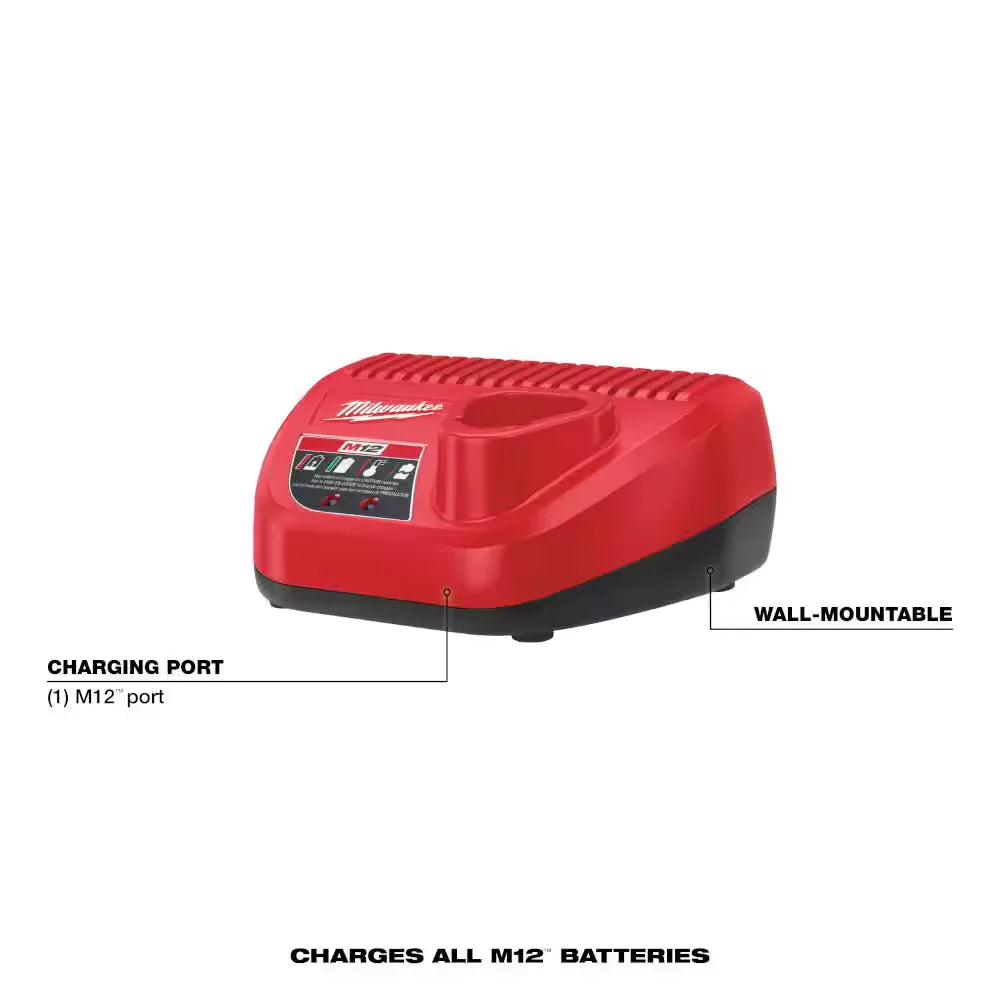 Milwaukee 48-59-2420P M12 REDLITHIUM CP2.0 Battery + Charger Kit