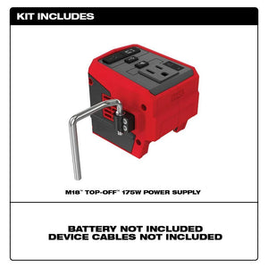 Milwaukee 2846-20 M18 18-Volt Lithium-Ion 175-Watt Powered Compact Inverter for M18 Batteries (Tool-Only) - For Parts Only | #condition_for-parts-only