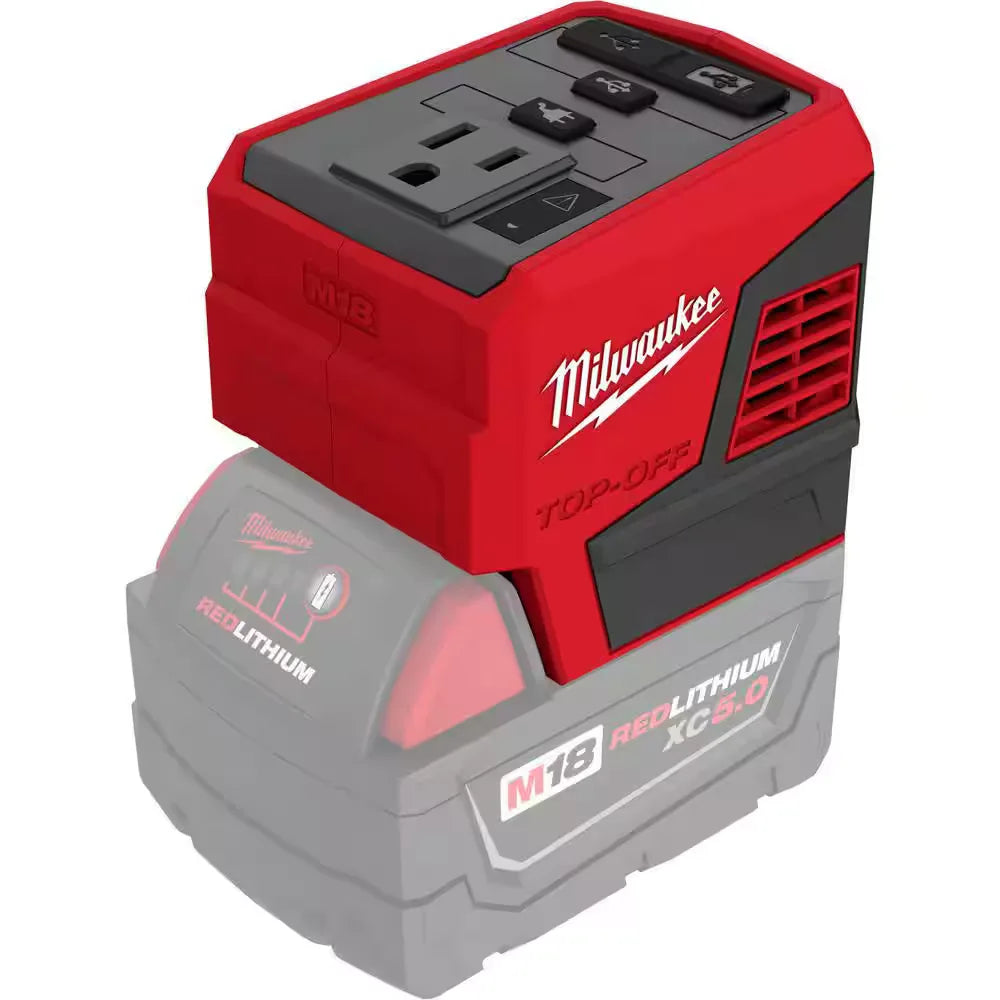 Milwaukee 2846-20 M18 18-Volt Lithium-Ion 175-Watt Powered Compact Inverter for M18 Batteries (Tool-Only) - For Parts Only | #condition_for-parts-only