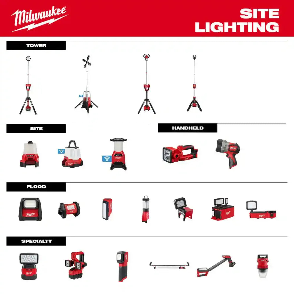 Milwaukee 2131-20 M18 ROCKET Dual Power Tower Light 2500 Lumens