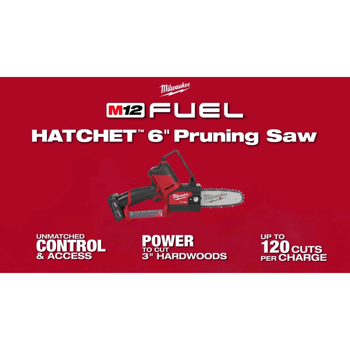 Milwaukee 2527-20 M12 FUEL 6 in. Pruning Saw HATCHET - Tool Only