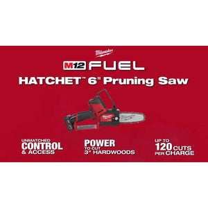 Milwaukee 2527-20 M12 FUEL 6 in. Pruning Saw HATCHET - Tool Only