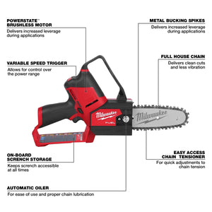 Milwaukee 2527-20 M12 FUEL 6 in. Pruning Saw HATCHET - Tool Only