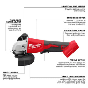 Milwaukee 2686-20 M18 Brushless Angle Grinder