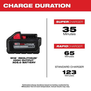 Milwaukee M18 18-Volt Lithium-Ion High Output Battery Pack 6.0Ah 48-11-1865