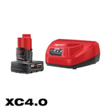 Milwaukee M12 12V Lithium-Ion XC Battery Pack 4.0 Ah