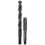 Milwaukee 1/2 in. -13 Straight Flute Plug Tap and 27/64 in. Drill Bit