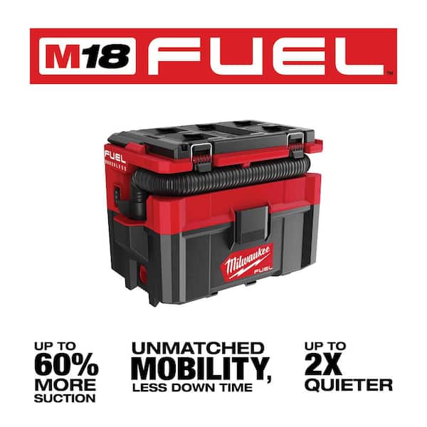 Milwaukee M18 portable shop vacuum for wet and dry cleanup