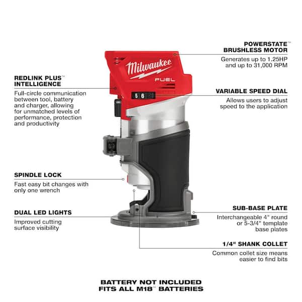 Milwaukee precision router tool