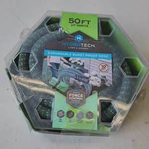 Hydrotech expandable hose 50 ft for outdoor watering flexible durable