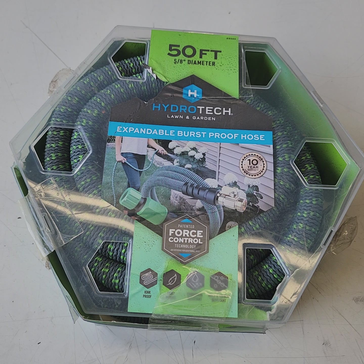 Hydrotech expandable hose 50 ft for outdoor watering flexible durable