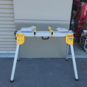DEWALT portable miter saw stand 500 lb load capacity compact frame