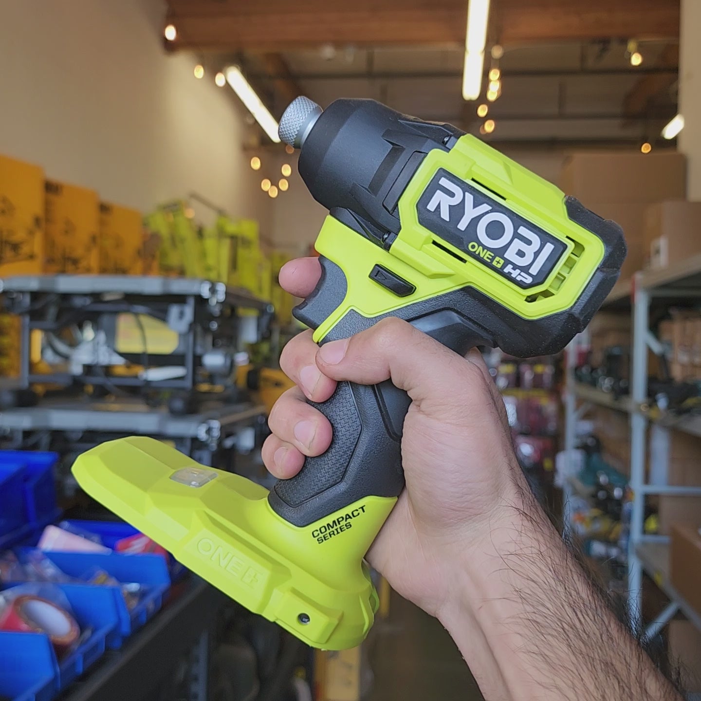 RYOBI cordless 1/4 in hex impact driver brushless 18V ONE+ HP