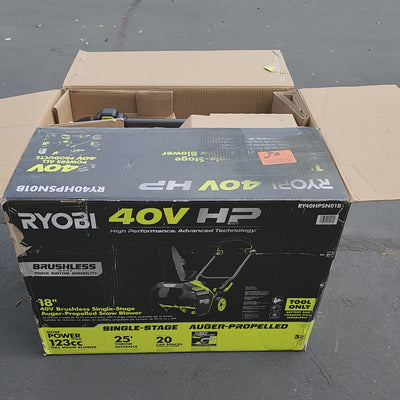 Ryobi electric auger propelled snow blower outdoor winter tool