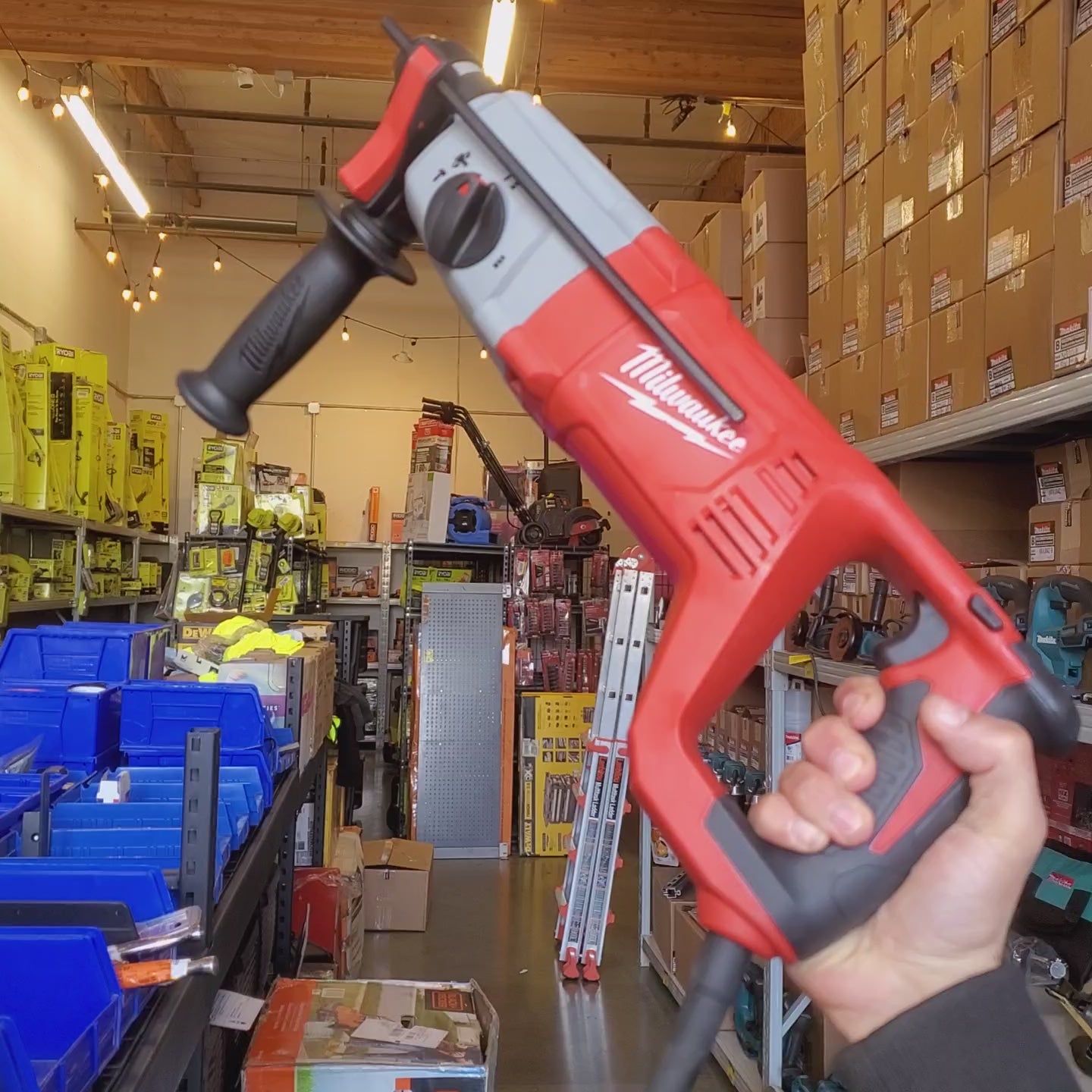 Milwaukee corded rotary hammer 1 in SDS open box tested working