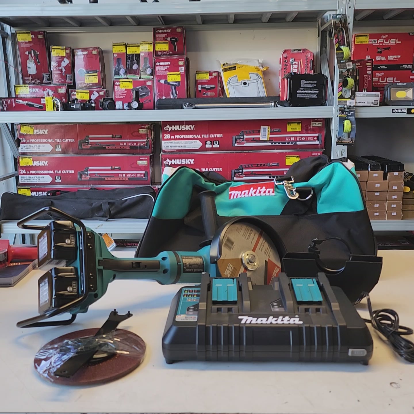 Makita 7 inch brushless angle grinder kit XAG12PT1-R for metal cutting grinding