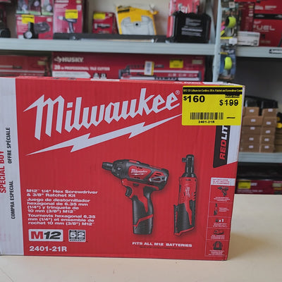 Milwaukee 3 tool set compact M12 system