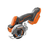 RIDGID 18V SubCompact Brushless Cordless 3 in. Multi-Material Saw (Tool Only) with (3) Cutting Wheels
