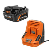 RIDGID 18V 4.0 Ah MAX Output Starter Kit with Rapid Charger