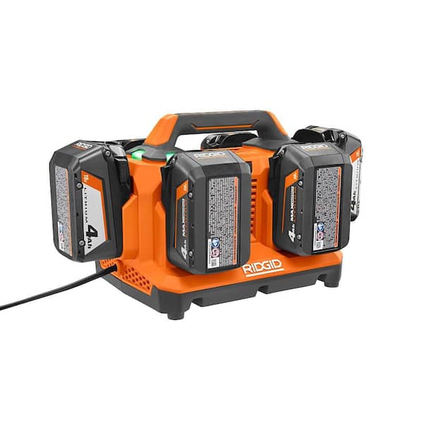 RIDGID 18V 6-Port Sequential Charger