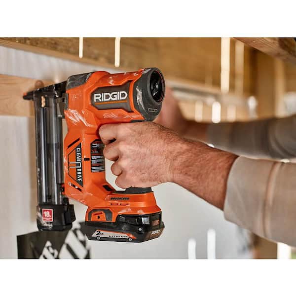 RIDGID cordless stapler for trim work