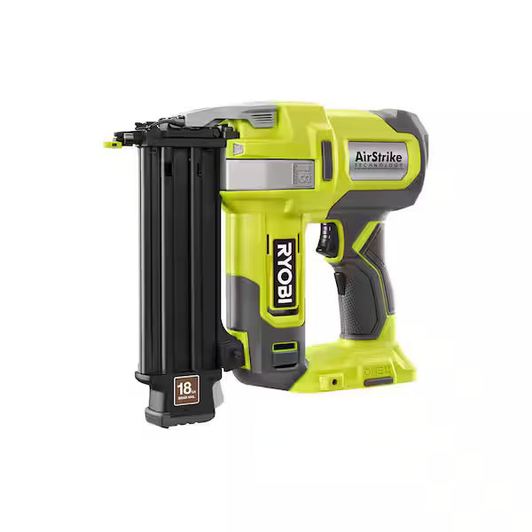 RYOBI ONE+ 18V AirStrike 18-Gauge Cordless Brad Nailer – Clean Finish Power (Tool Only, Open Box)