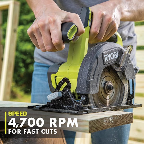 RYOBI ONE+ 18V Cordless 5 1/2 in. Circular Saw Tool Only RYOBI