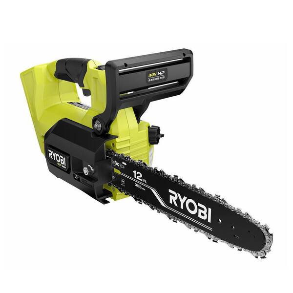 Ryobi 12 inch brushless chainsaw for pruning and trimming