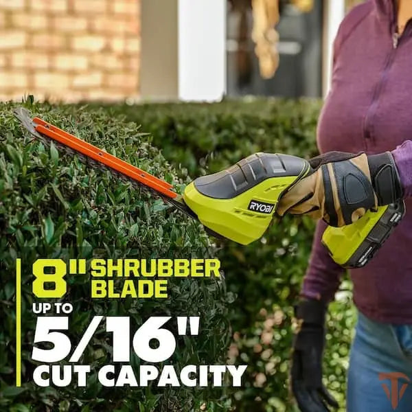 RYOBI ONE+ 18V Cordless Grass Shear and Shrubber Trimmer (Tool Only) – Open Box, Barely Used RYOBI