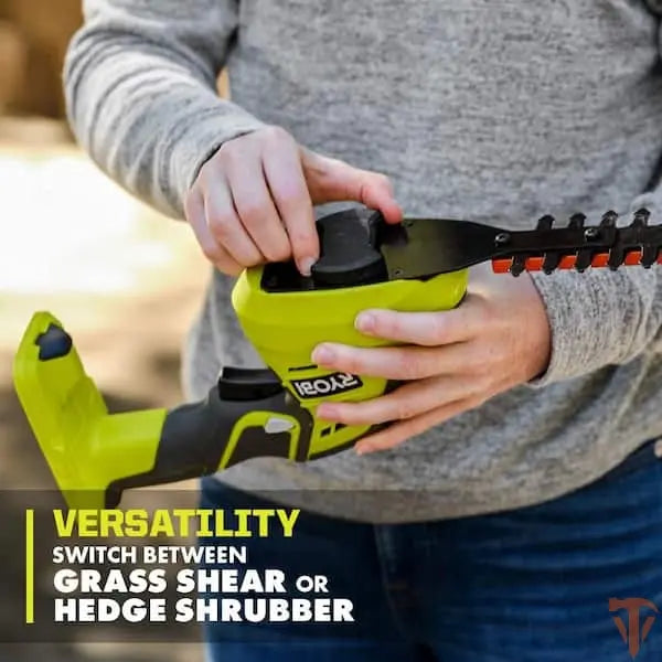 RYOBI ONE+ 18V Cordless Grass Shear and Shrubber Trimmer (Tool Only) – Open Box, Barely Used RYOBI