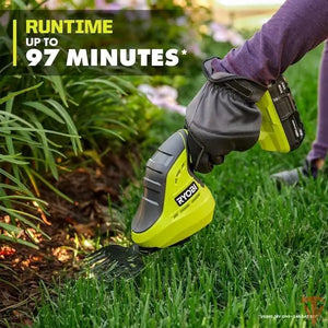 RYOBI ONE+ 18V Cordless Grass Shear and Shrubber Trimmer (Tool Only) – Open Box, Barely Used RYOBI