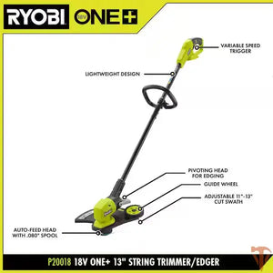 RYOBI ONE+ 18V 13 in. Cordless Battery String Trim #condition_open-box