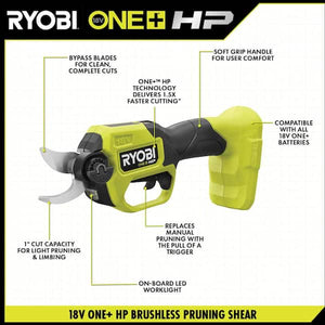 Ryobi 18V brushless pruner tool only product image