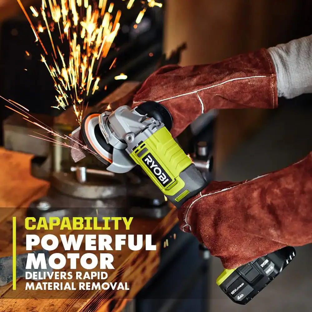 RYOBI PCL445B ONE+ 18V 4-1/2 in. Angle Grinder Tool Only