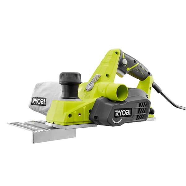 RYOBI 6 amp hand planer for trimming and shaping wood with dust bag