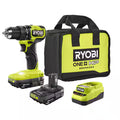 RYOBI ONE+ HP 18V Brushless Cordless Compact 1/2in. Drill/Driver Kit with (2) 1.5 Ah Batteries and Charger
