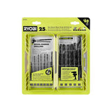 Juego de brocas de torsión con vástago hexagonal de óxido negro RYOBI A972502