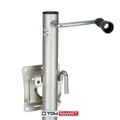 TowSmart 1,000 lb Capacity 10 in. Lift Side Wind Swing Down Trailer Jack