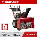 Troy-Bilt Storm 30 in. 357cc Two-Stage Gas Snow Blower with Electric Start & Power Steering