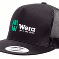 Wera Mesh Back Embroidered Trucker Cap Black WERATRTRUCKERCAP